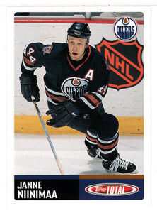 Janne Niinimaa - Edmonton Oilers (NHL Hockey Card) 2002-03 Topps Total # 142 Mint