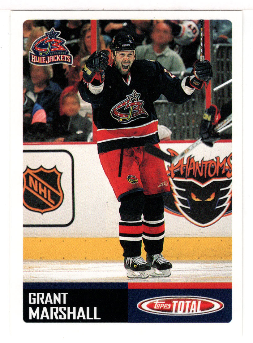 Grant Marshall - Columbus Blue Jackets (NHL Hockey Card) 2002-03 Topps Total # 160 Mint