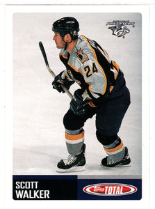 Scott Walker - Nashville Predators (NHL Hockey Card) 2002-03 Topps Total # 218 Mint
