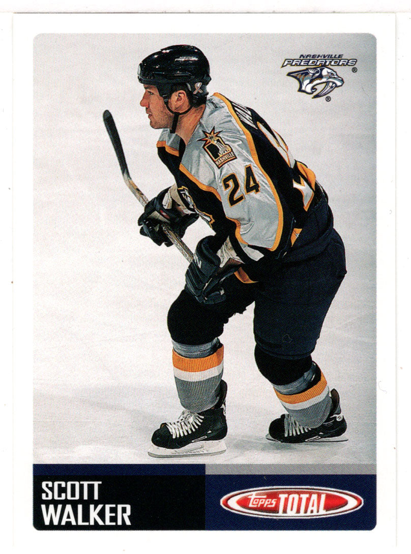 Scott Walker - Nashville Predators (NHL Hockey Card) 2002-03 Topps Total # 218 Mint