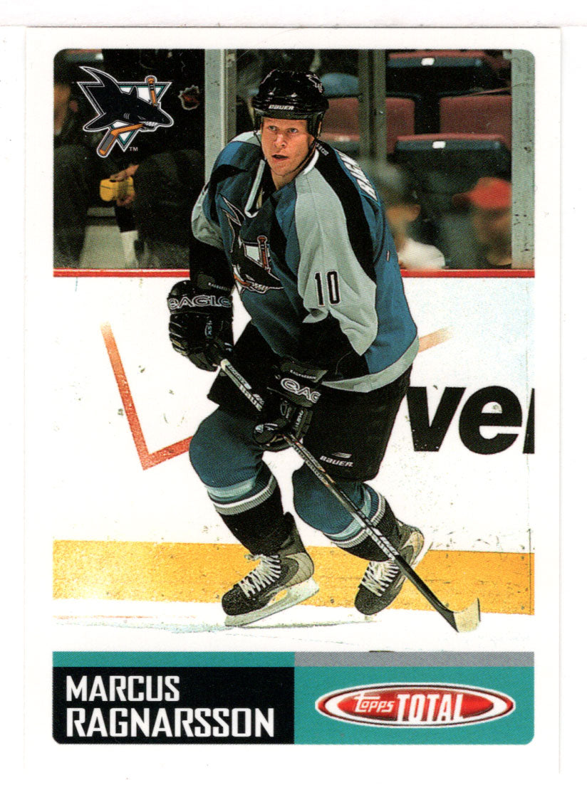 Marcus Ragnarsson - San Jose Sharks (NHL Hockey Card) 2002-03 Topps Total # 294 Mint