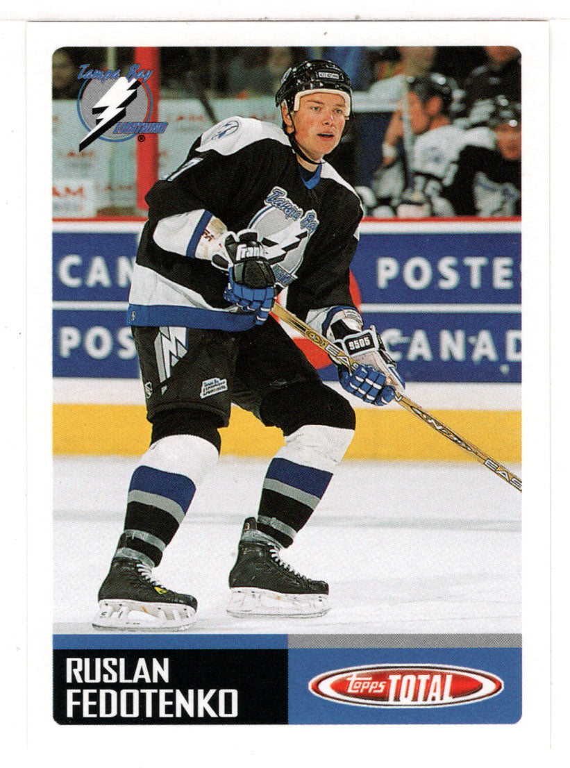 Ruslan Fedotenko - Tampa Bay Lightning (NHL Hockey Card) 2002-03 Topps Total # 313 Mint