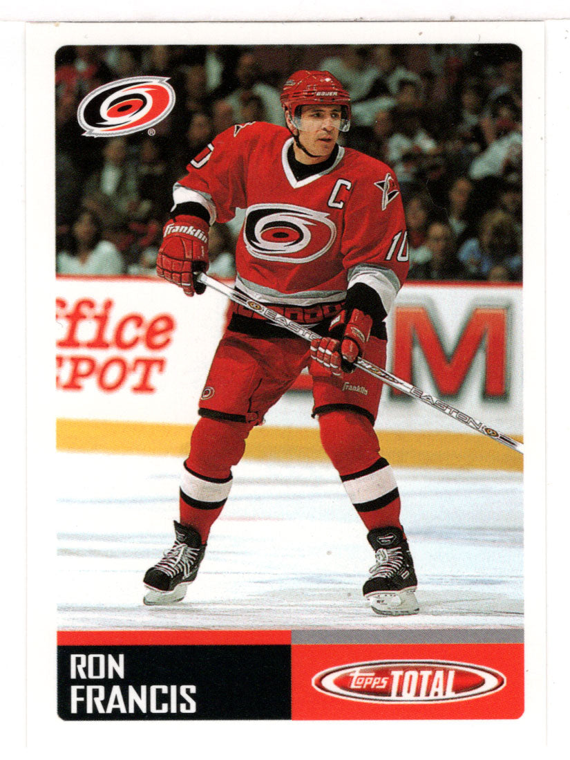 Ron Francis - Carolina Hurricanes (NHL Hockey Card) 2002-03 Topps Total # 362 Mint