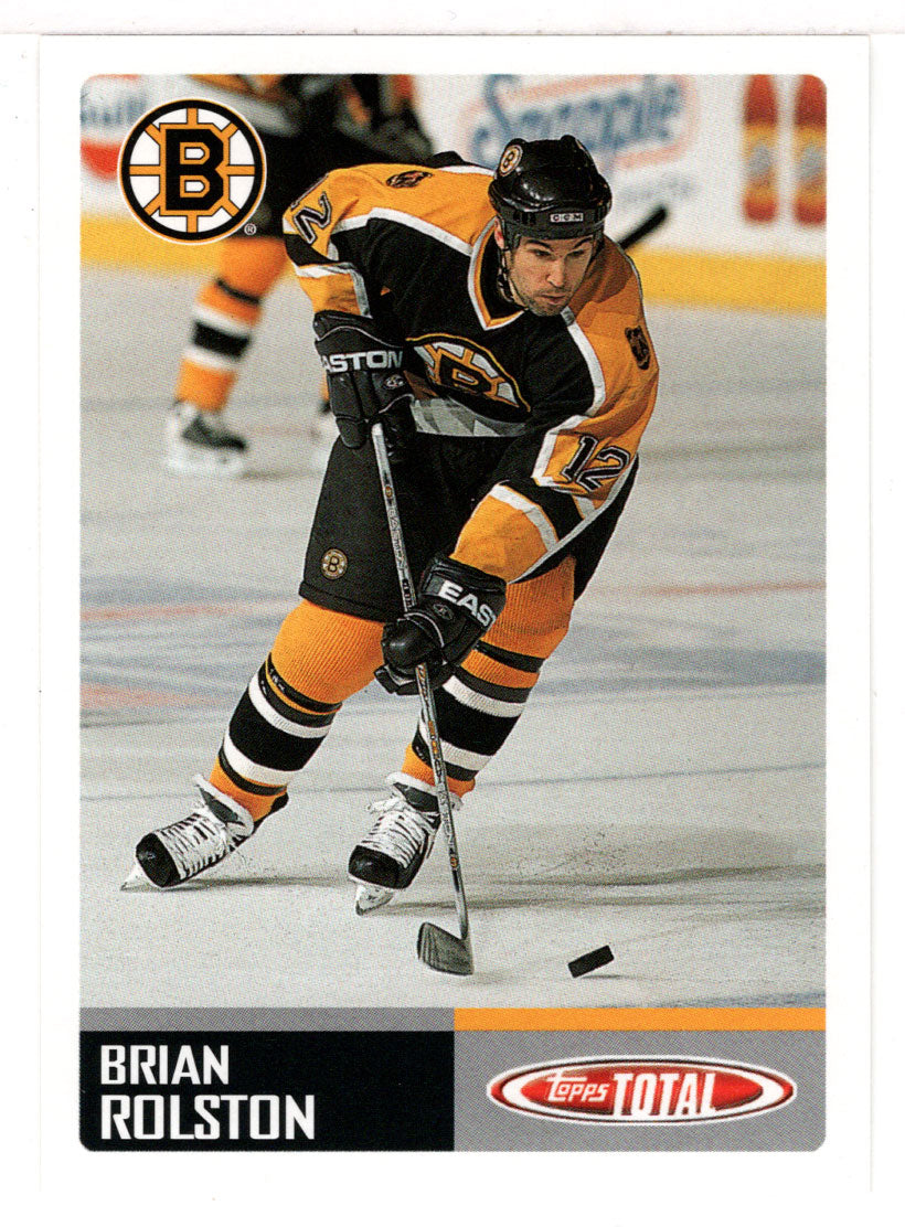 Brian Rolston - Boston Bruins (NHL Hockey Card) 2002-03 Topps Total # 376 Mint