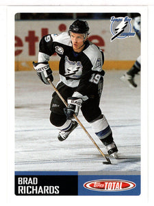 Brad Richards - Tampa Bay Lightning (NHL Hockey Card) 2002-03 Topps Total # 386 Mint