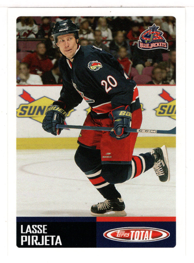 Lasse Pirjeta RC - Columbus Blue Jackets (NHL Hockey Card) 2002-03 Topps Total # 407 Mint