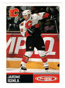 Jarome Iginla - Calgary Flames Team Checklist (NHL Hockey Card) 2002-03 Topps Total # TTC 4 Mint