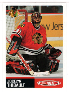 Jocelyn Thibault - Chicago Blackhawks Team Checklist (NHL Hockey Card) 2002-03 Topps Total # TTC 6 Mint