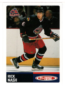 Rick Nash - Columbus Blue Jackets Team Checklist (NHL Hockey Card) 2002-03 Topps Total # TTC 8 Mint