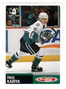 Paul Kariya - Anaheim Mighty Ducks Team Checklist (NHL Hockey Card) 2002-03 Topps Total # TTC 14 Mint