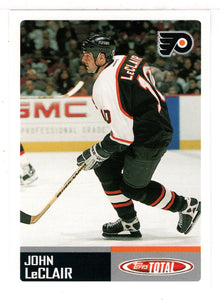John LeClair - Philadelphia Flyers Team Checklist (NHL Hockey Card) 2002-03 Topps Total # TTC 22 Mint