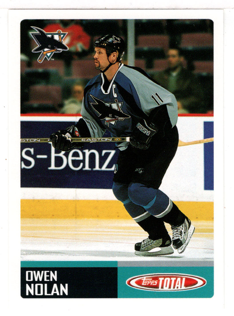 Owen Nolan - San Jose Sharks Team Checklist (NHL Hockey Card) 2002-03 Topps Total # TTC 25 Mint