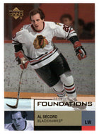 Al Secord - Chicago Blackhawks (NHL Hockey Card) 2002-03 Upper Deck Foundations # 13 Mint