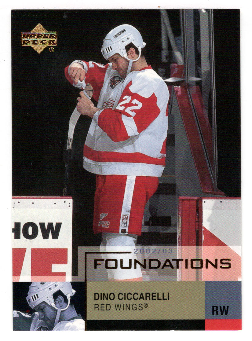 Dino Ciccarelli - Detroit Red Wings (NHL Hockey Card) 2002-03 Upper Deck Foundations # 22 Mint