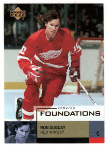 Ron Duguay - Detroit Red Wings (NHL Hockey Card) 2002-03 Upper Deck Foundations # 27 Mint