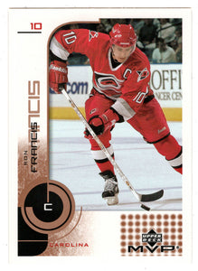 Ron Francis - Carolina Hurricanes (NHL Hockey Card) 2002-03 Upper Deck MVP # 33 Mint