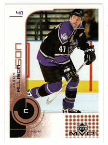 Jason Allison - Los Angeles Kings (NHL Hockey Card) 2002-03 Upper Deck MVP # 82 Mint