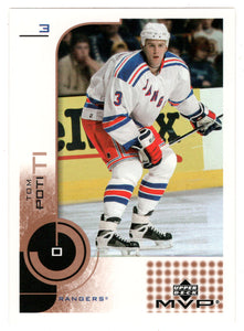 Tom Poti - New York Rangers (NHL Hockey Card) 2002-03 Upper Deck MVP # 121 Mint