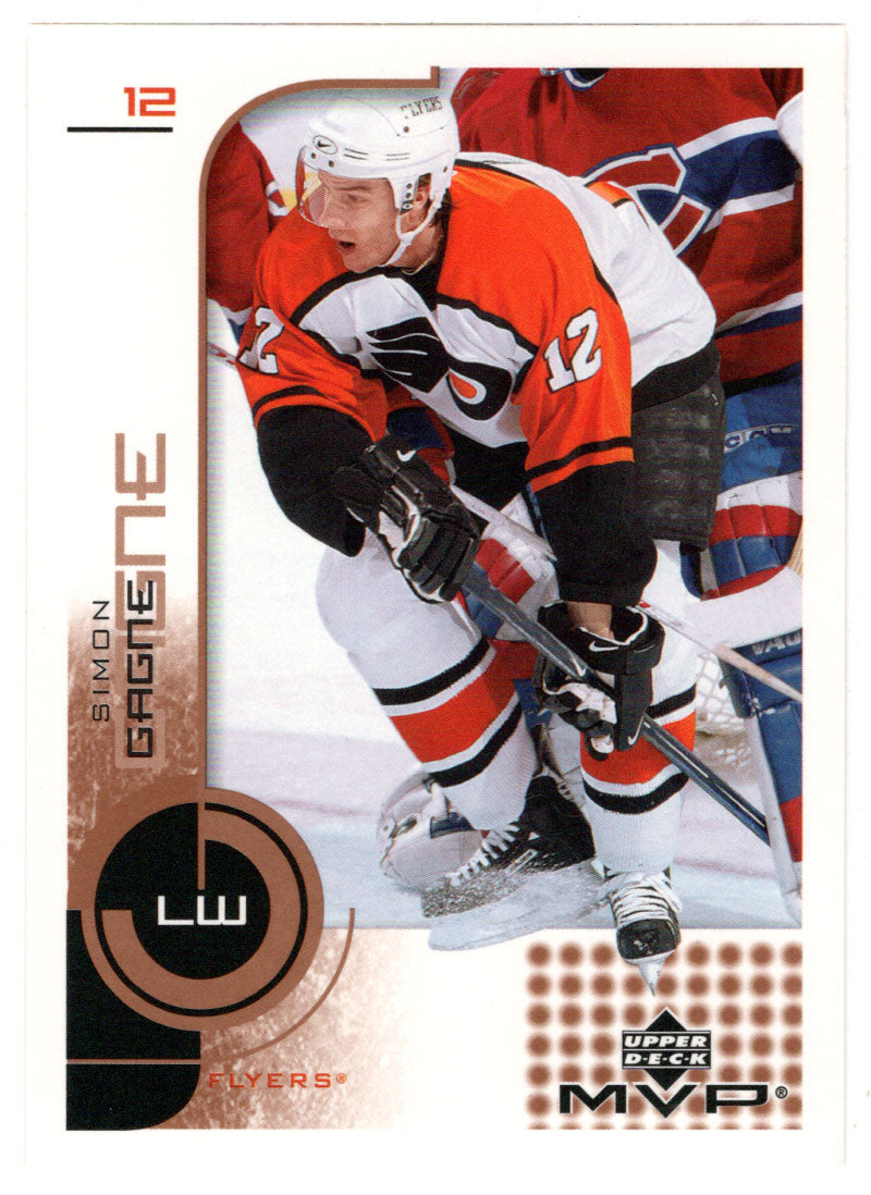 Simon Gagne - Philadelphia Flyers (NHL Hockey Card) 2002-03 Upper Deck MVP # 138 Mint