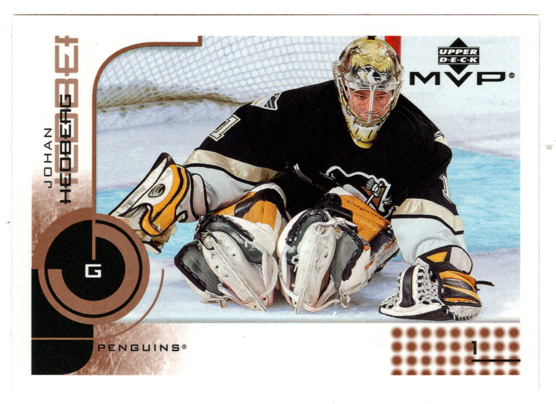 Johan Hedberg - Pittsburgh Penguins (NHL Hockey Card) 2001-02 Upper Deck SP  Authentic # 70 Mint