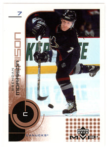 Brendan Morrison - Vancouver Canucks (NHL Hockey Card) 2002-03 Upper Deck MVP # 178 Mint