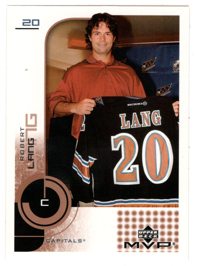 Robert Lang - Washington Capitals (NHL Hockey Card) 2002-03 Upper Deck MVP # 187 Mint
