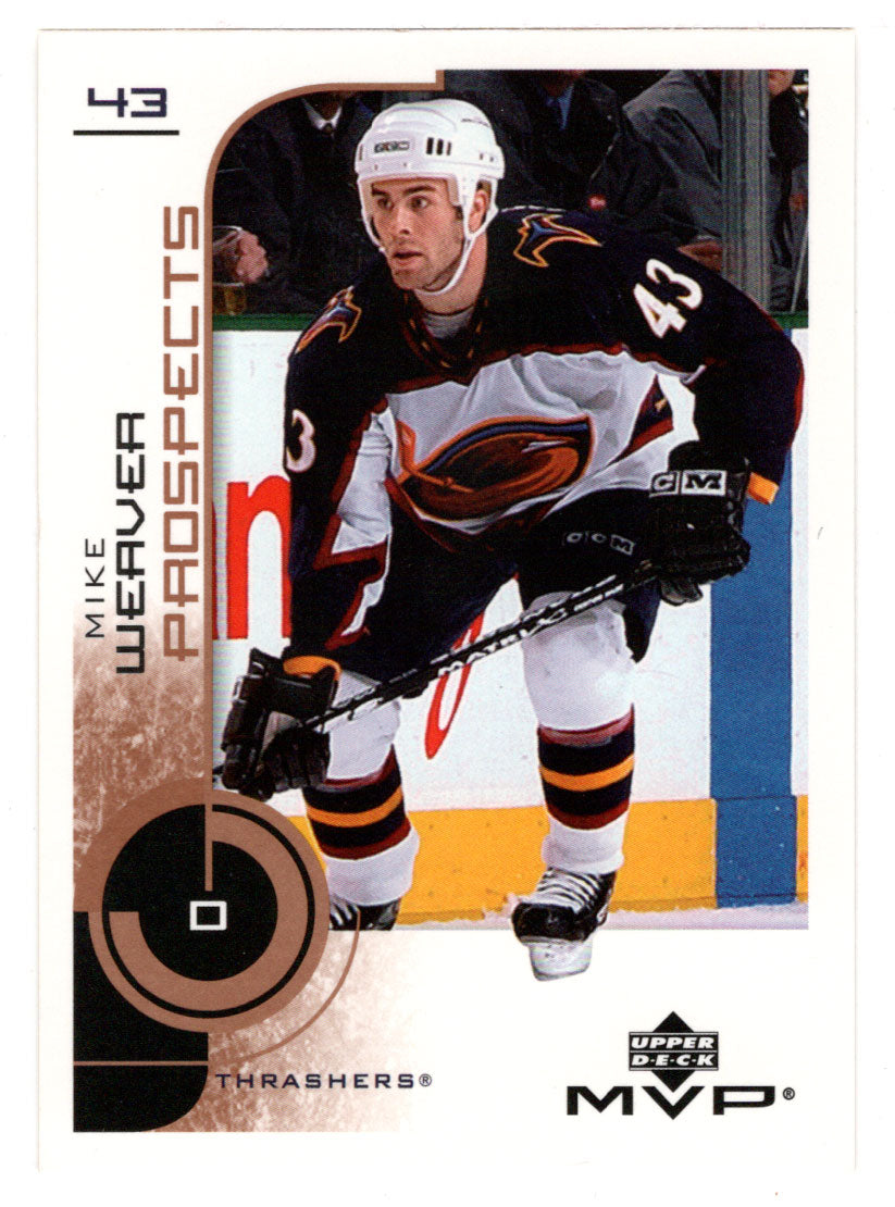 Mike Weaver - Atlanta Thrashers - Prospects (NHL Hockey Card) 2002-03 Upper Deck MVP # 192 Mint
