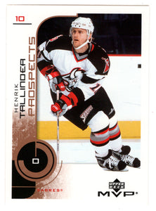 Henrik Tallinder - Buffalo Sabres - Prospects (NHL Hockey Card) 2002-03 Upper Deck MVP # 196 Mint