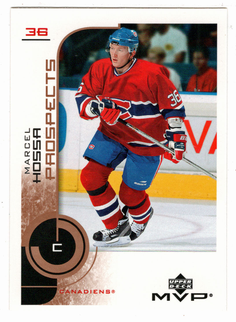Marcel Hossa - Montreal Canadiens - Prospects (NHL Hockey Card) 2002-03 Upper Deck MVP # 207 Mint
