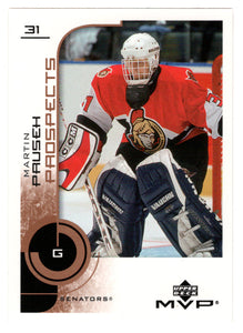 Martin Prusek - Ottawa Senators - Prospects (NHL Hockey Card) 2002-03 Upper Deck MVP # 211 Mint
