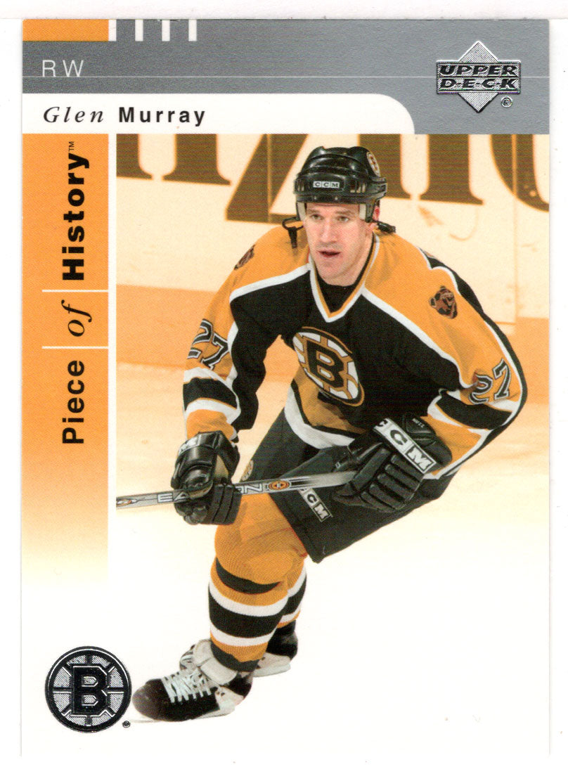 Glen Murray - Boston Bruins (NHL Hockey Card) 2002-03 Upper Deck Piece of History # 7 Mint