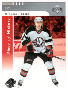 Miroslav Satan - Buffalo Sabres (NHL Hockey Card) 2002-03 Upper Deck Piece of History # 8 Mint