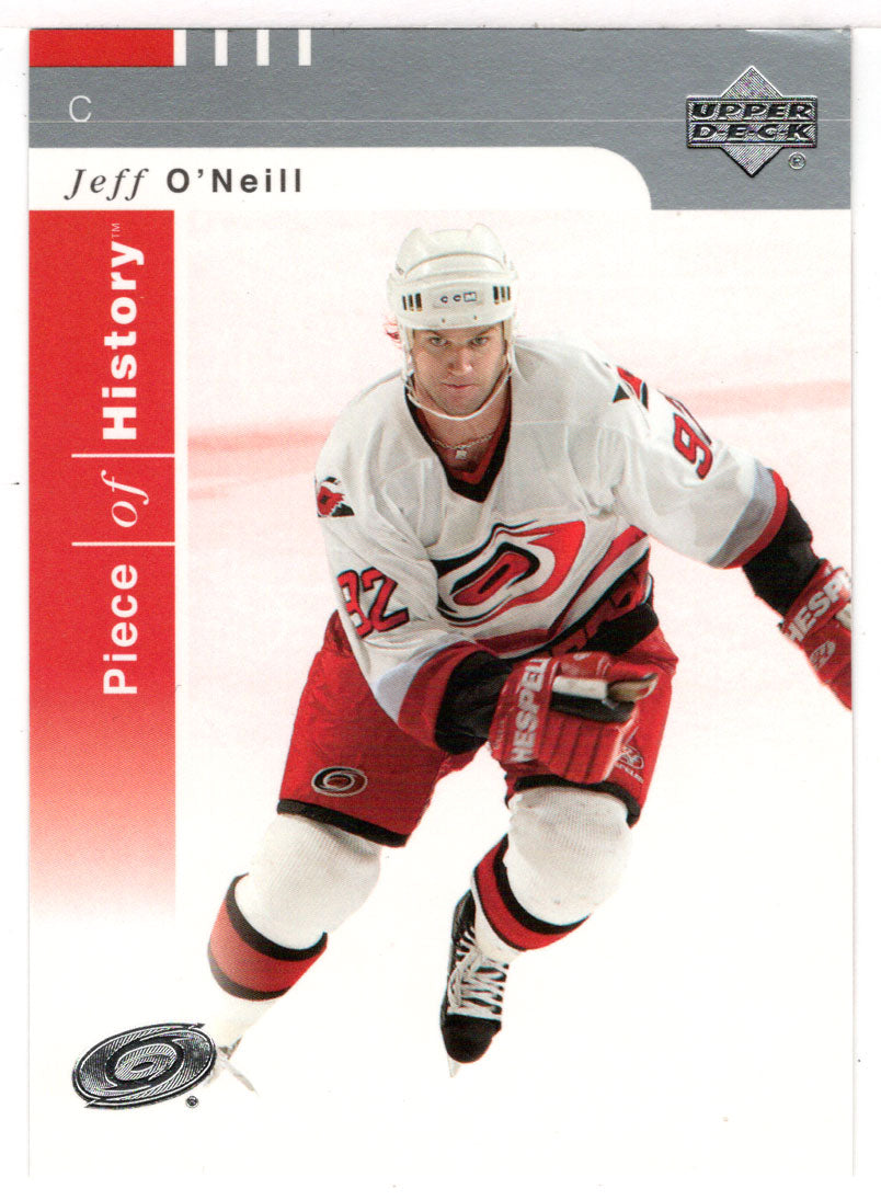 Jeff O'Neill - Carolina Hurricanes (NHL Hockey Card) 2002-03 Upper Deck Piece of History # 11 Mint