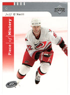 Jeff O'Neill - Carolina Hurricanes (NHL Hockey Card) 2002-03 Upper Deck Piece of History # 11 Mint