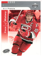 Ron Francis - Carolina Hurricanes (NHL Hockey Card) 2002-03 Upper Deck Piece of History # 13 Mint