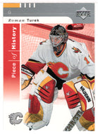 Roman Turek - Calgary Flames (NHL Hockey Card) 2002-03 Upper Deck Piece of History # 15 Mint