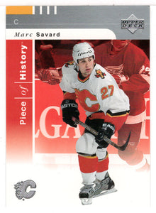 Marc Savard - Calgary Flames (NHL Hockey Card) 2002-03 Upper Deck Piece of History # 16 Mint