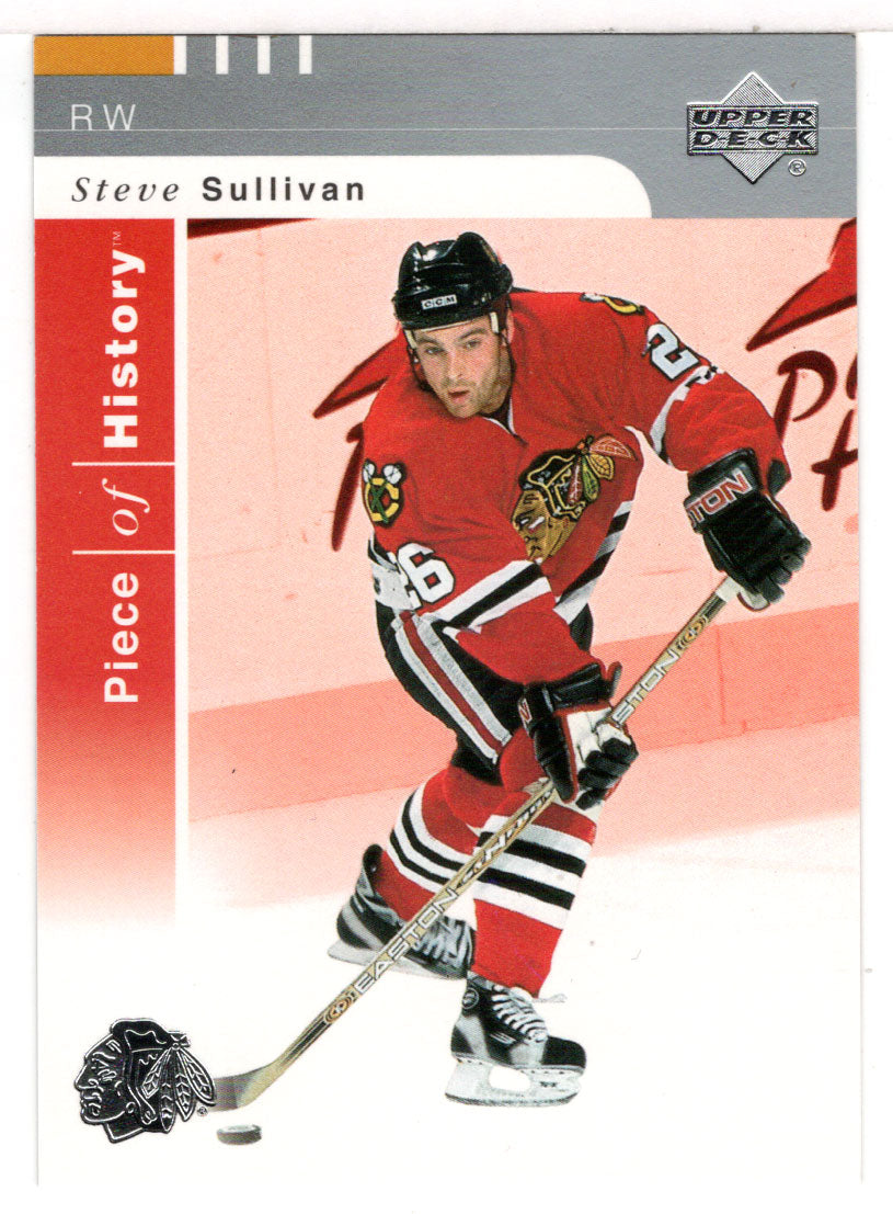 Steve Sullivan - Chicago Blackhawks (NHL Hockey Card) 2002-03 Upper Deck Piece of History # 19 Mint