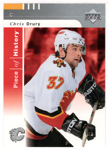 Chris Drury - Calgary Flames (NHL Hockey Card) 2002-03 Upper Deck Piece of History # 25 Mint