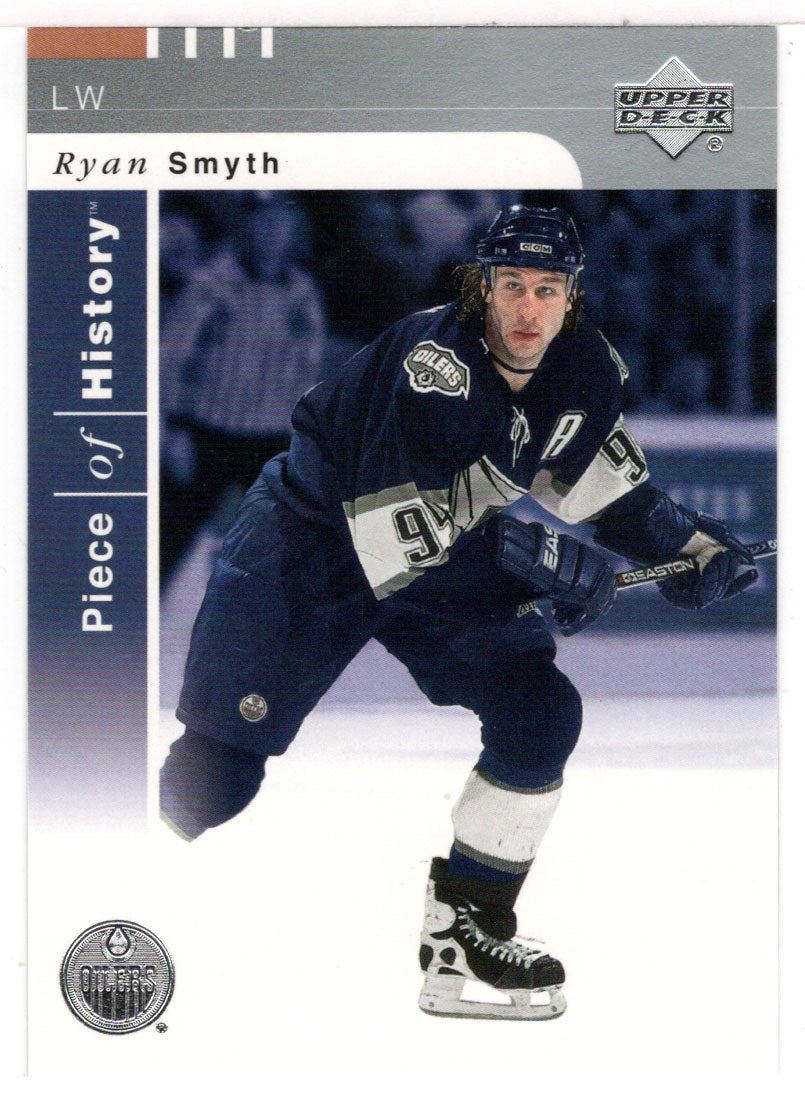 Ryan Smyth - Edmonton Oilers (NHL Hockey Card) 2002-03 Upper Deck Piece of History # 40 Mint