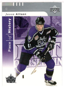 Jason Allison - Los Angeles Kings (NHL Hockey Card) 2002-03 Upper Deck Piece of History # 43 Mint