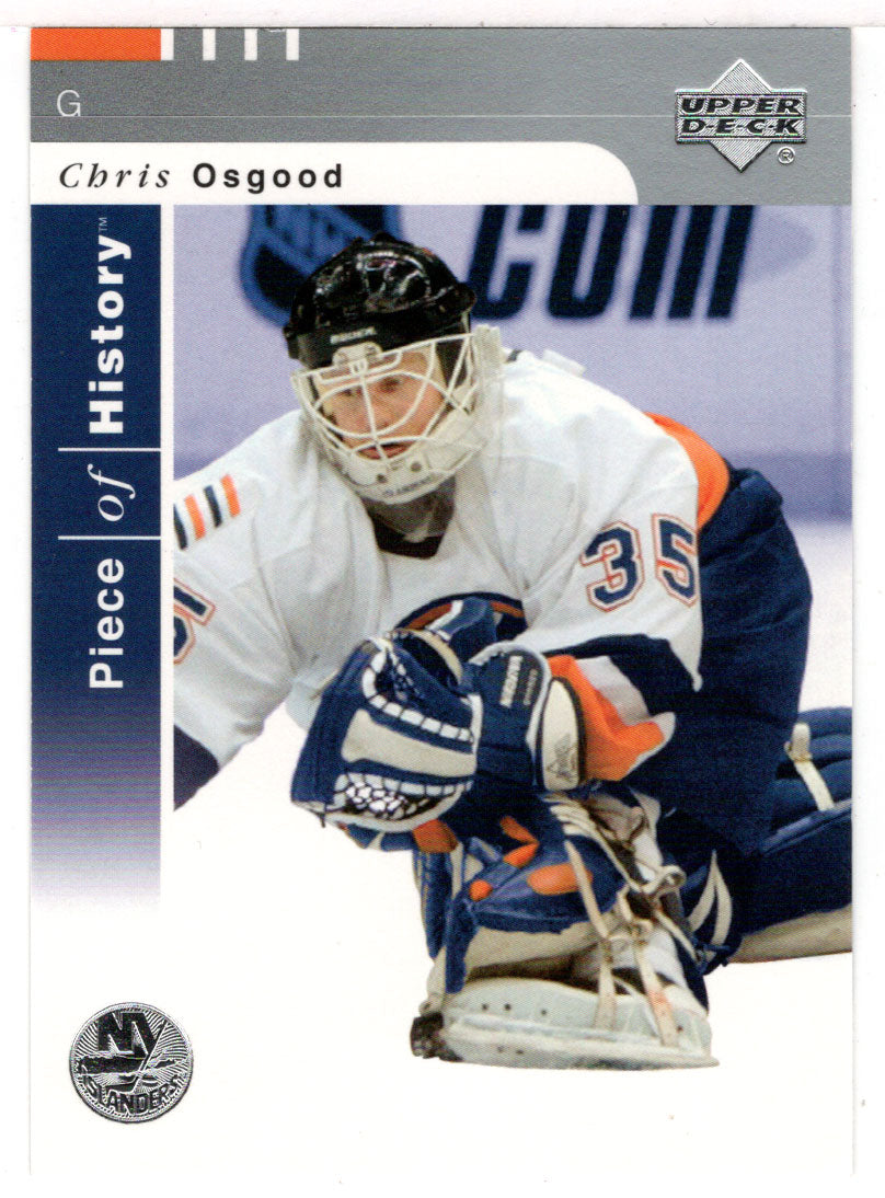 Chris Osgood - New York Islanders (NHL Hockey Card) 2002-03 Upper Deck Piece of History # 56 Mint