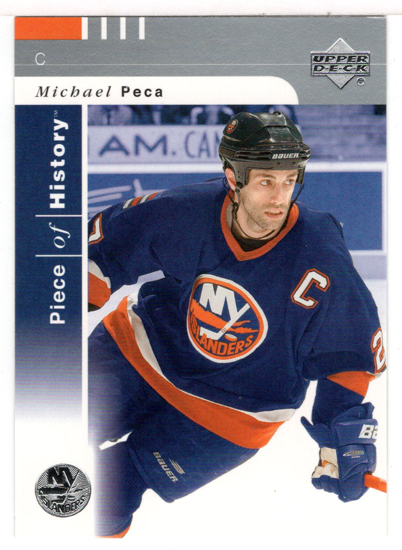 Michael Peca - New York Islanders (NHL Hockey Card) 2002-03 Upper Deck Piece of History # 57 Mint