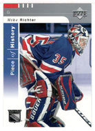 Mike Richter - New York Rangers (NHL Hockey Card) 2002-03 Upper Deck Piece of History # 59 Mint