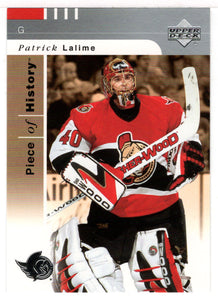 Patrick Lalime - Ottawa Senators (NHL Hockey Card) 2002-03 Upper Deck Piece of History # 62 Mint