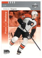 Simon Gagne - Philadelphia Flyers (NHL Hockey Card) 2002-03 Upper Deck Piece of History # 66 Mint