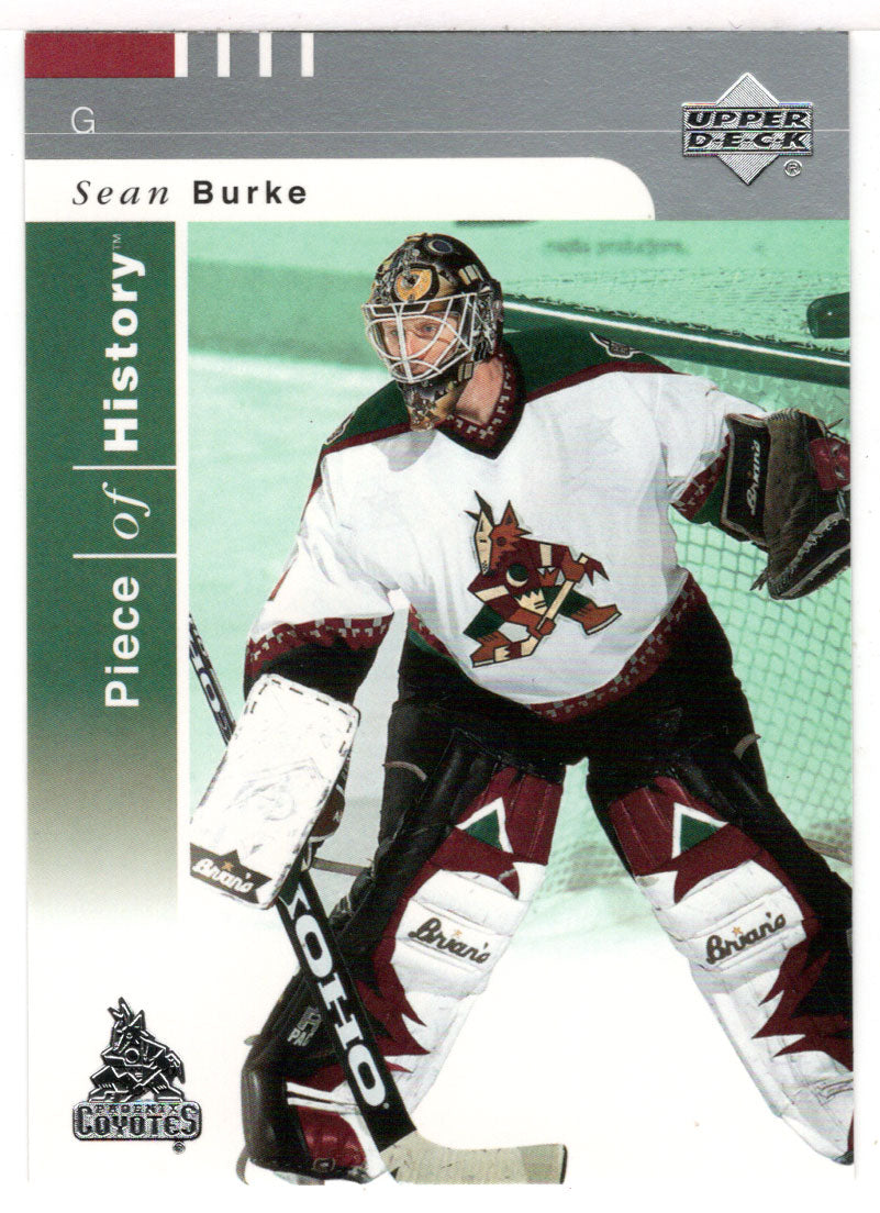 Sean Burke - Phoenix Coyotes (NHL Hockey Card) 2002-03 Upper Deck Piece of History # 68 Mint