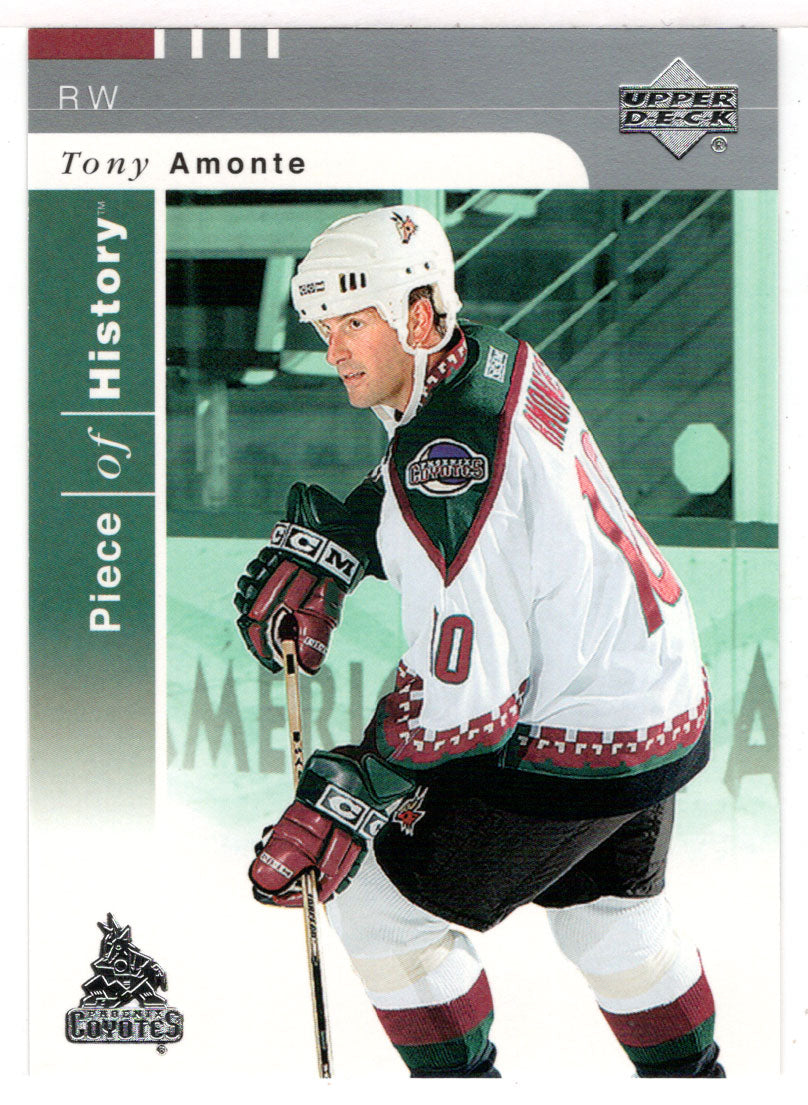 Tony Amonte - Phoenix Coyotes (NHL Hockey Card) 2002-03 Upper Deck Piece of History # 70 Mint