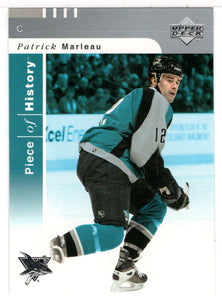 Patrick Marleau - San Jose Sharks (NHL Hockey Card) 2002-03 Upper Deck Piece of History # 74 Mint