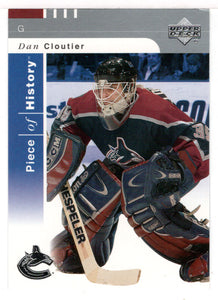 Dan Cloutier - Vancouver Canucks (NHL Hockey Card) 2002-03 Upper Deck Piece of History # 86 Mint